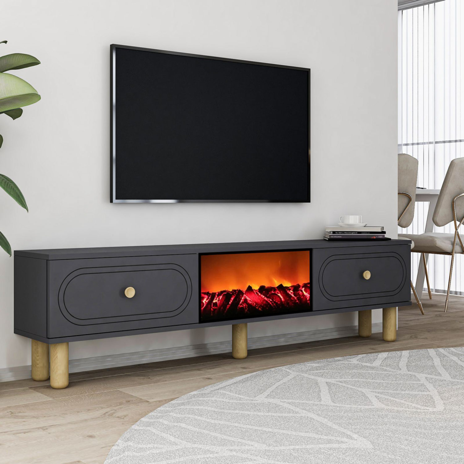 concept-usine-fyri-meuble-tv-150cm-chemin-e-led-anthracite image 1