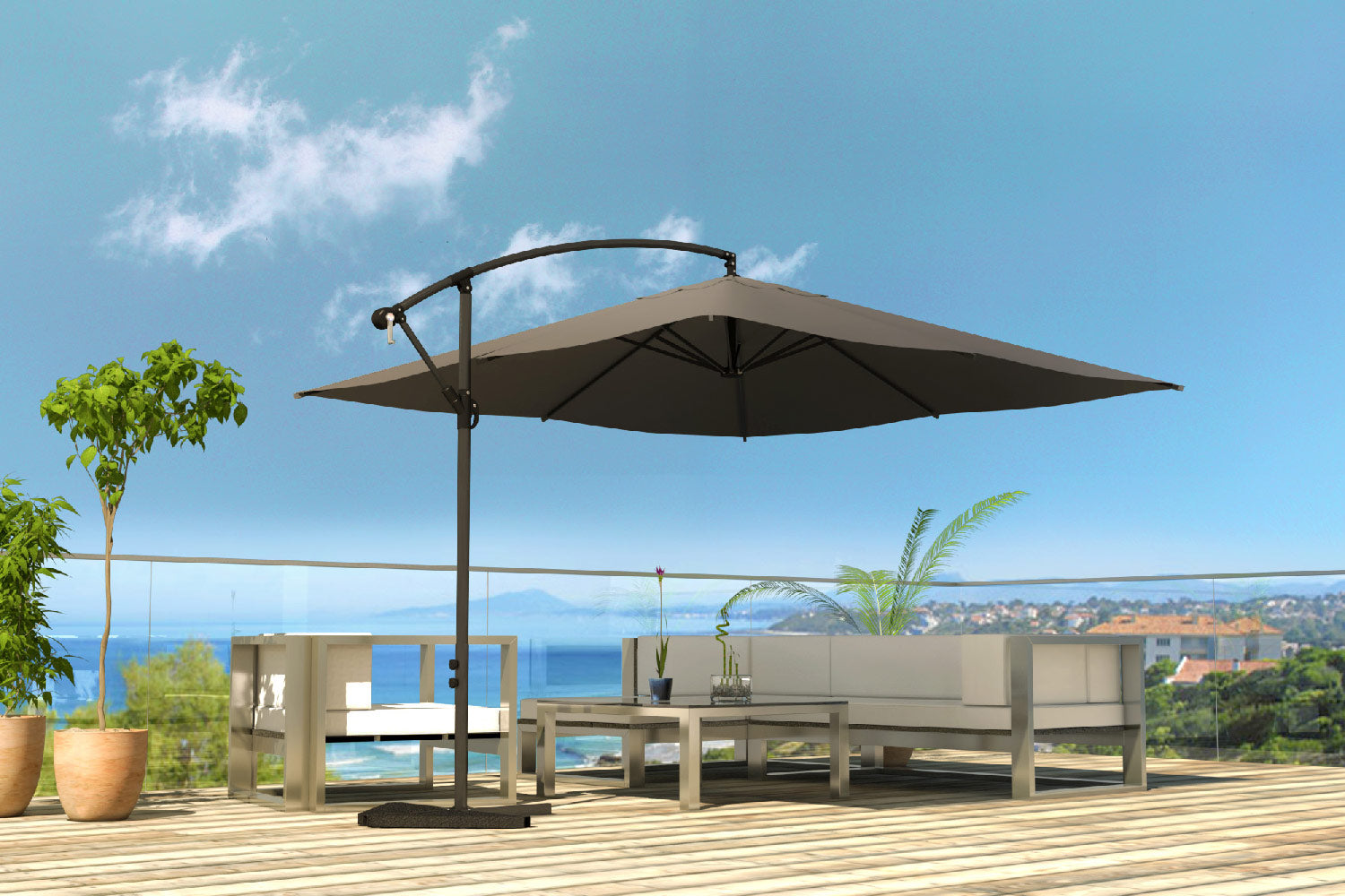 concept-usine-solenzara-parasol-d-port-gris-3x3-m-inclinable image 8