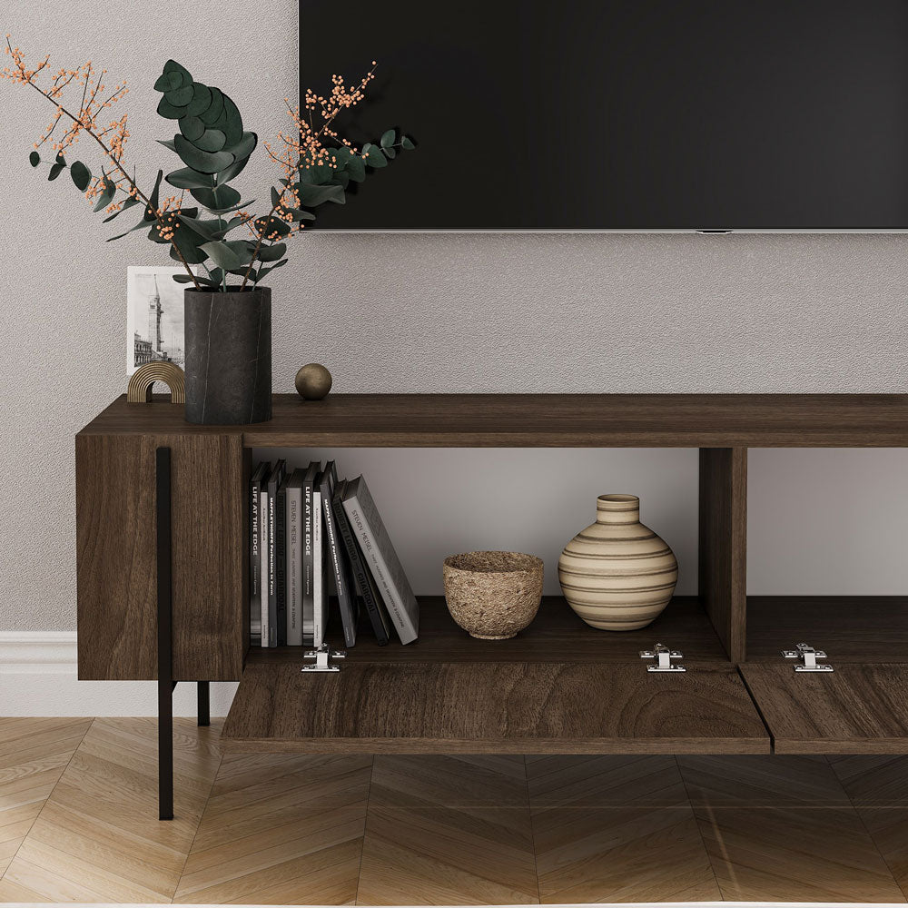 concept-usine-freno-meuble-tv-noyer-160-cm-avec-placards image 4
