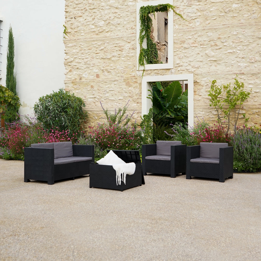 concept-usine-solis-salon-de-jardin-4-places-gris-coffre image 6