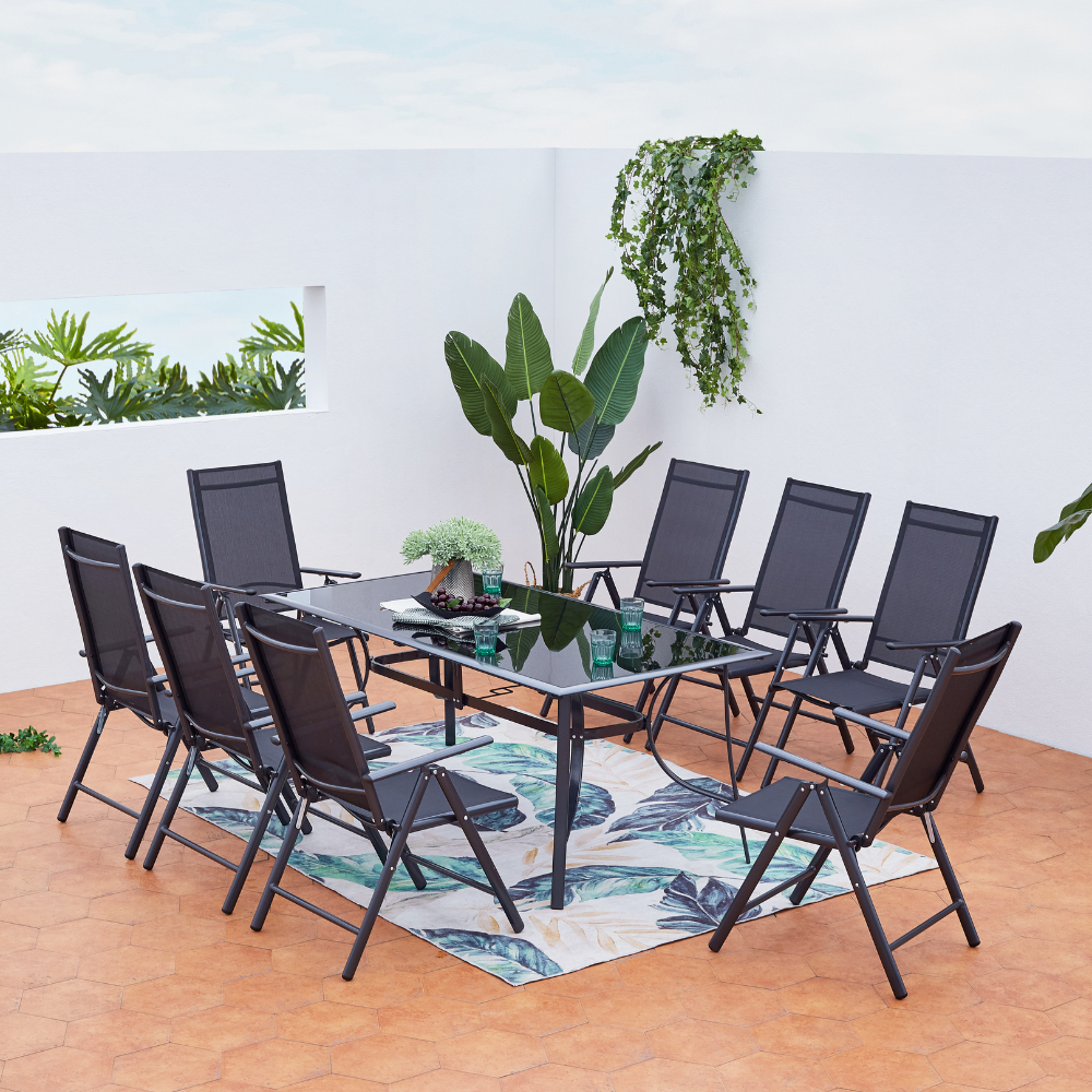 concept-usine-rimini-8-ensemble-table-et-chaises-jardin-8-places-noir image 4