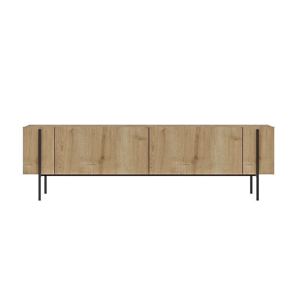 concept-usine-frena-meuble-tv-ch-ne-m-tal-160-cm-placards image 5
