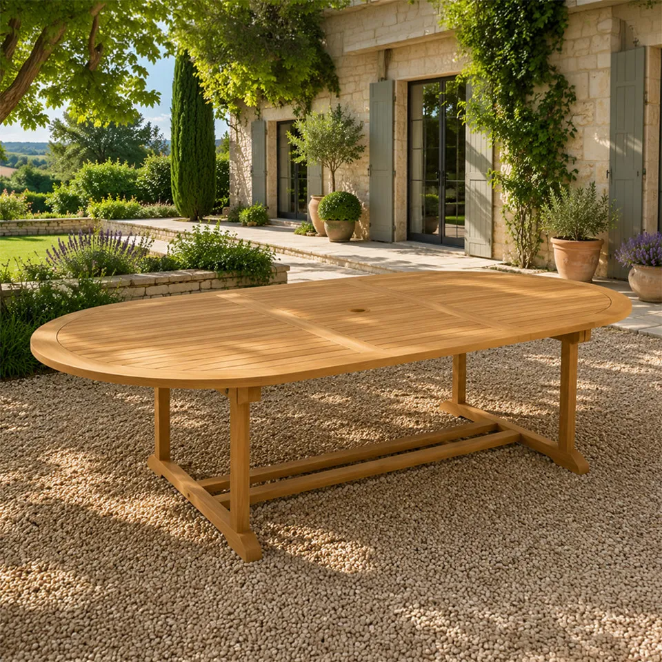 concept-usine-kajang-table-jardin-teck-ovale-240-cm-10-places image 1
