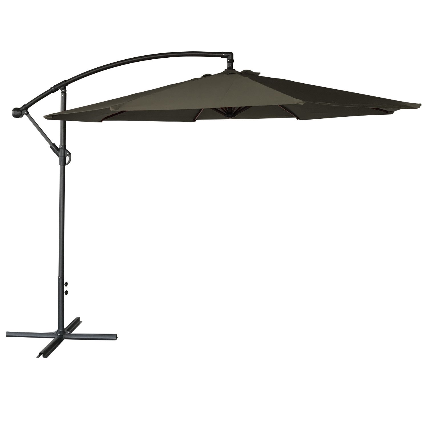 happy-garden-oahu-parasol-d-port-rond-3m-taupe image 6