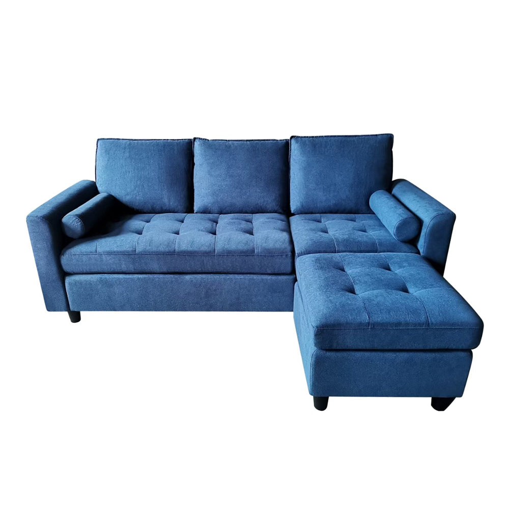 concept-usine-coventry-canap-velours-3-places-bleu-avec-pouf image 2