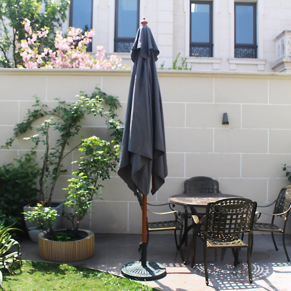 concept-usine-matera-parasol-droit-carr-2-5-m-gris image 2