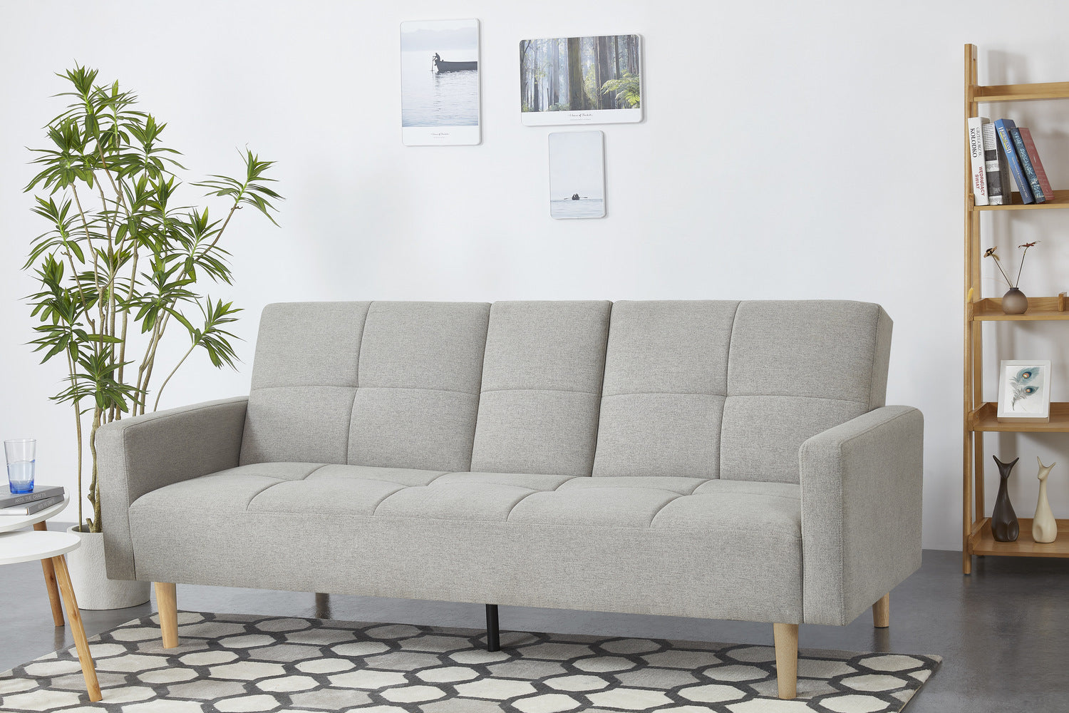 concept-usine-oslo-canap-convertible-3-places-gris-clair image 3