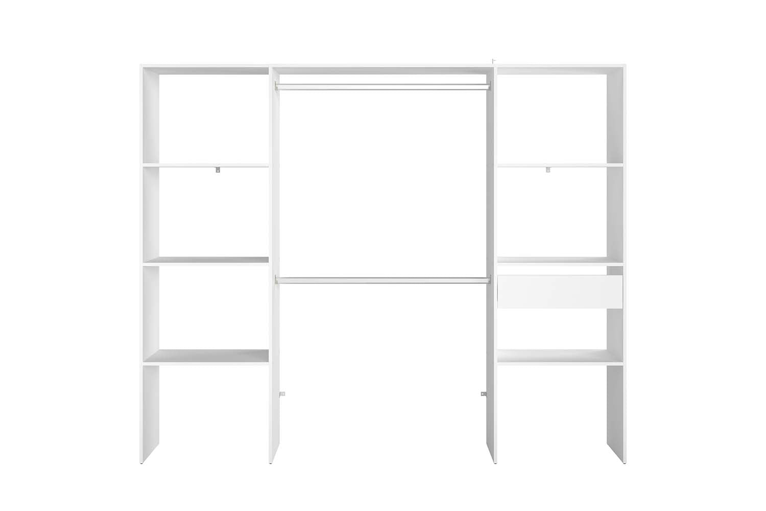concept-usine-elys-e-dressing-blanc-220-cm-tiroir-penderie image 3