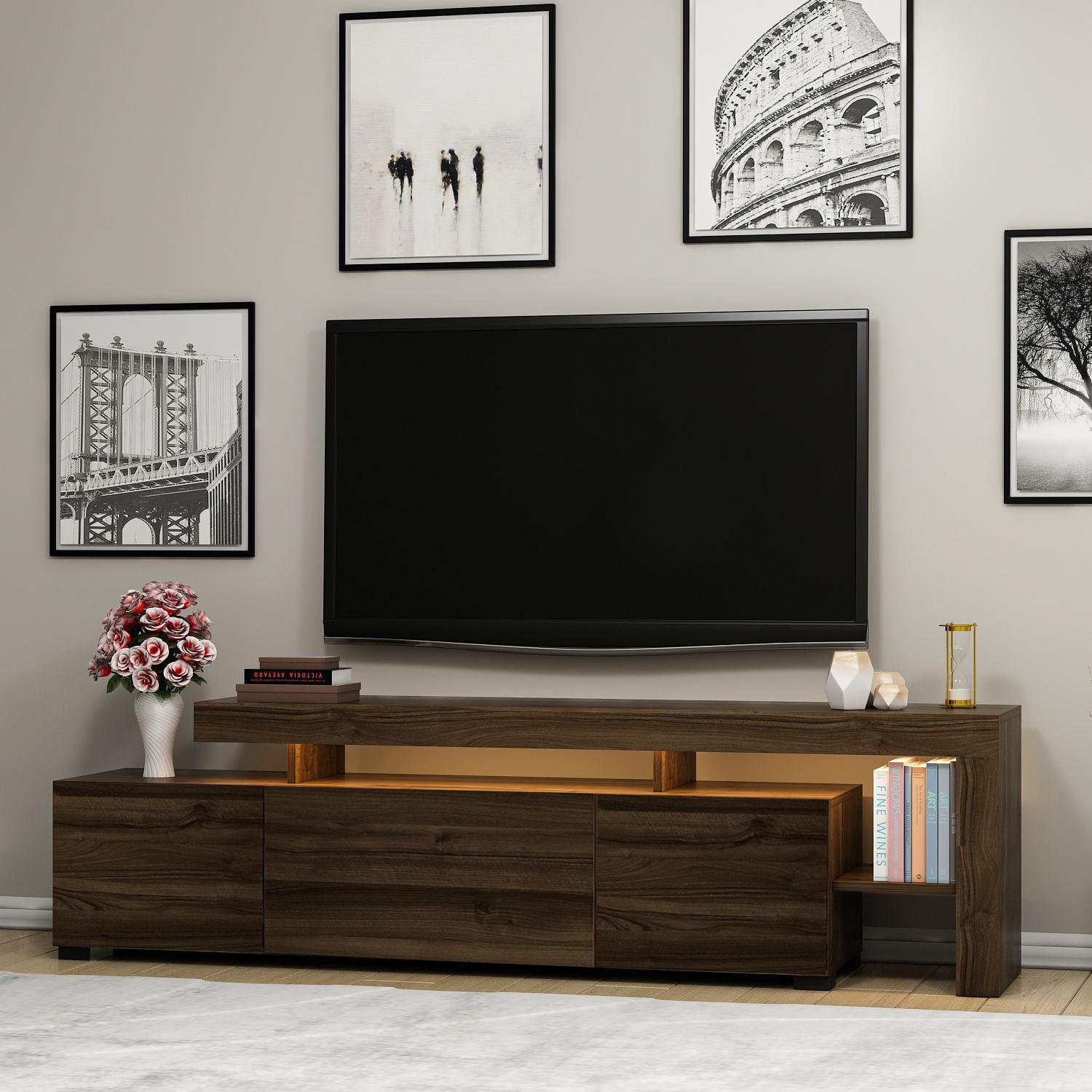 concept-usine-beliz-meuble-tv-effet-bois-marron-avec-led image 4