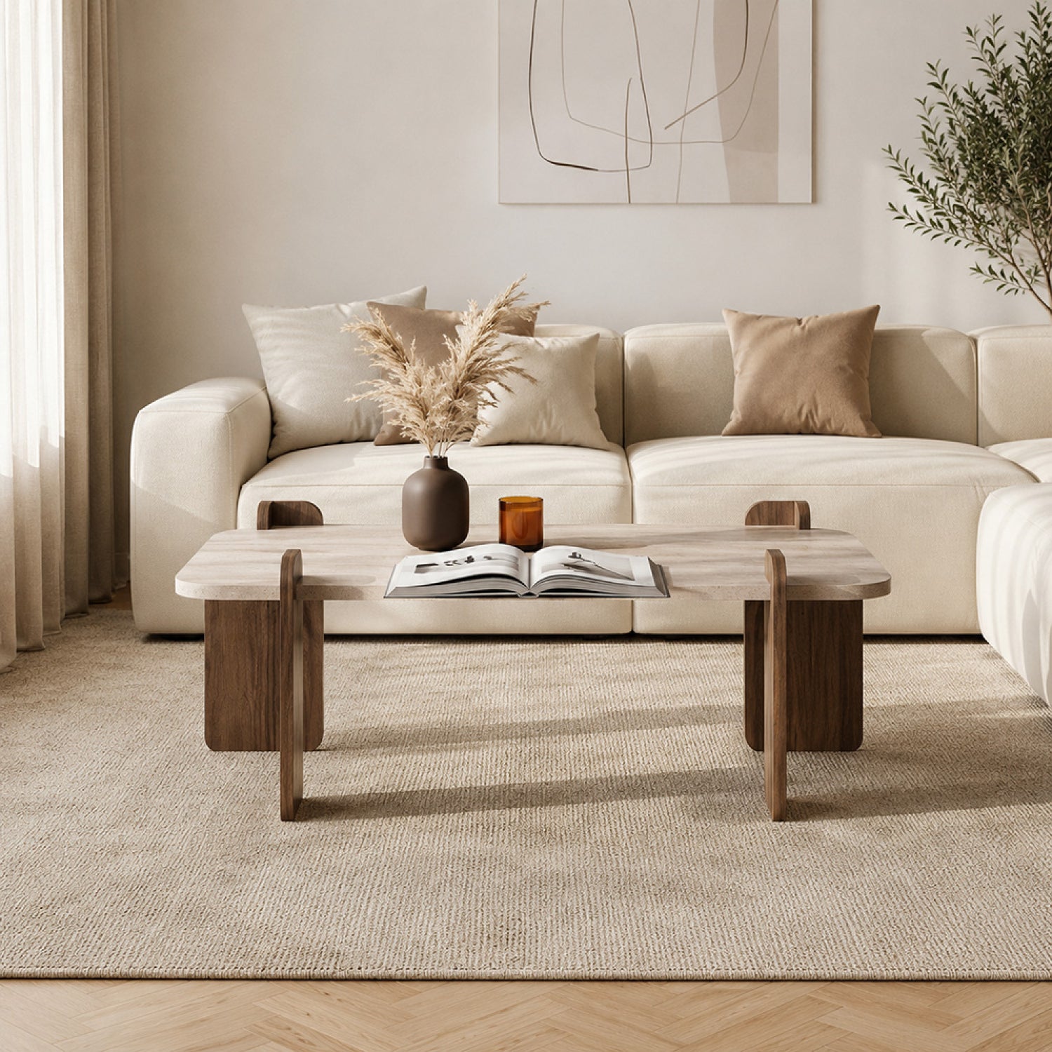 concept-usine-tasi-table-basse-carr-e-beige-90-cm image 4