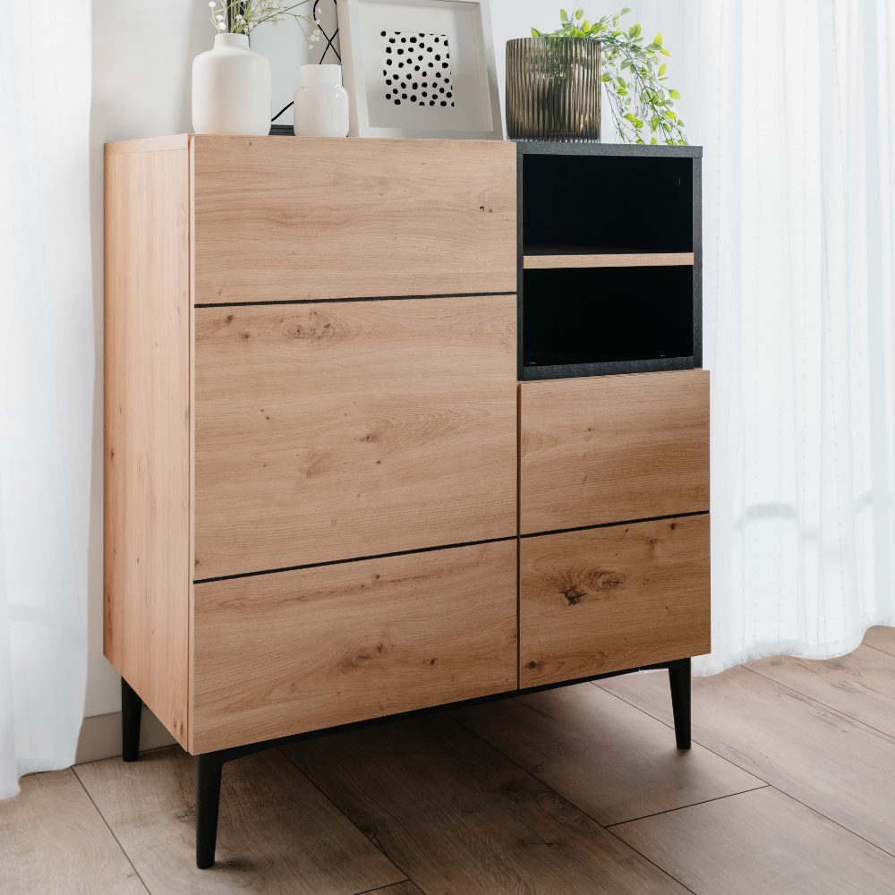 concept-usine-novi-buffet-80-cm-ch-ne-et-noir-2-portes image 4