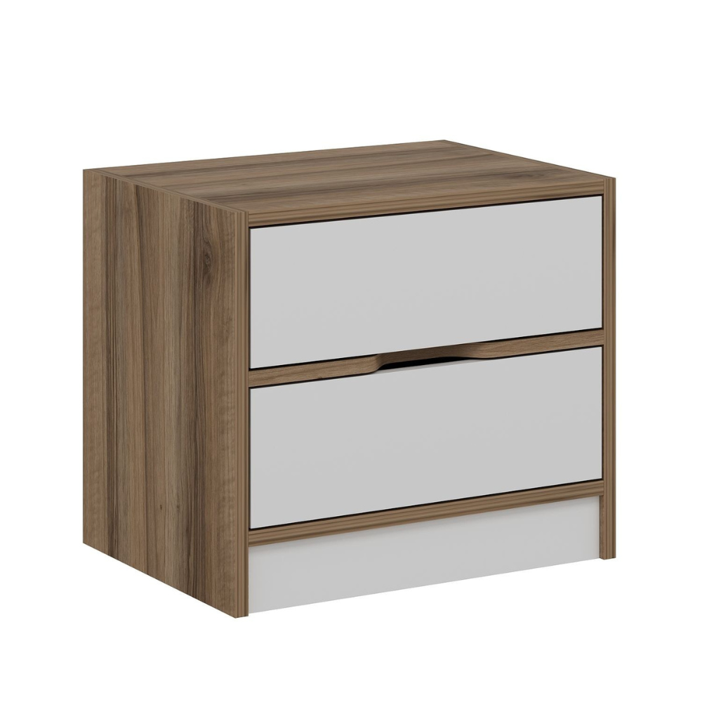 concept-usine-molde-table-de-chevet-bois-blanc-tiroirs image 7
