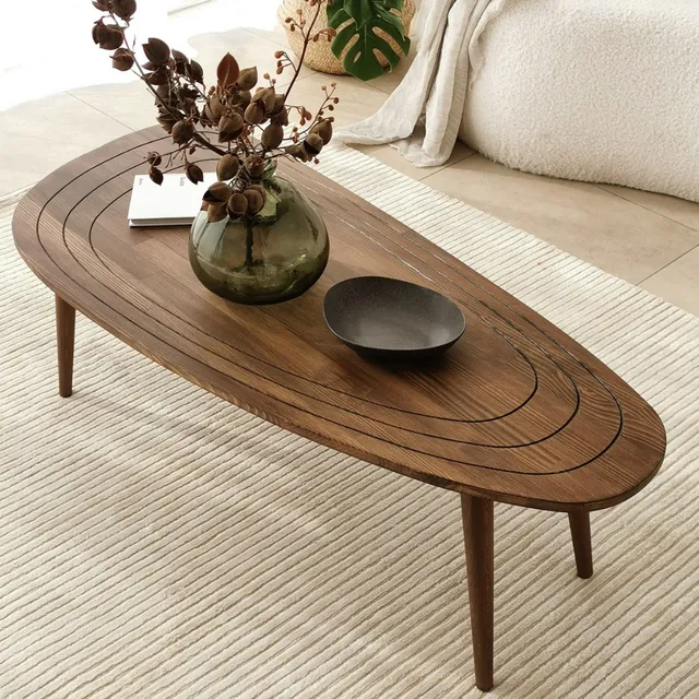 concept-usine-rana-table-basse-ovale-bois-fonc-scandinave image 1