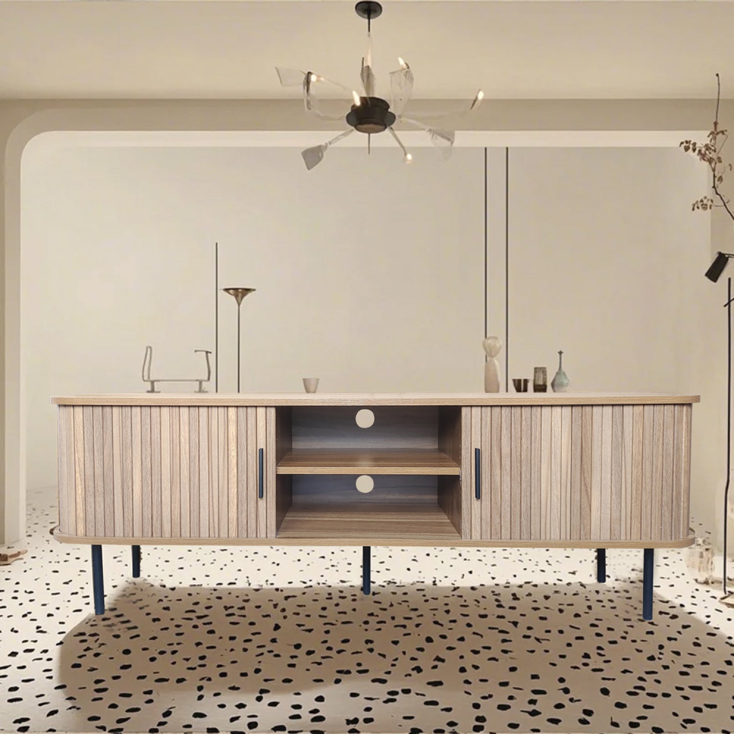 concept-usine-manado-meuble-tv-bois-cannel-140-cm-portes image 3