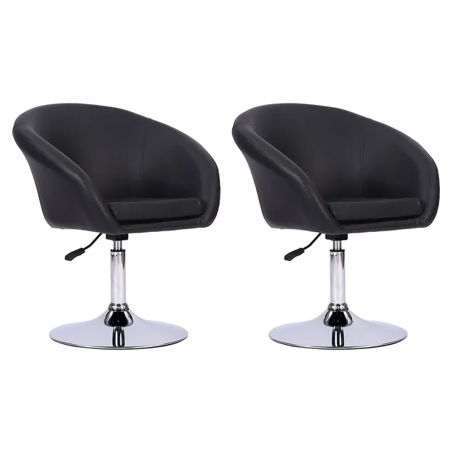 happy-garden-gabin-tabouret-de-bar-noir-simili-r-glable image 1