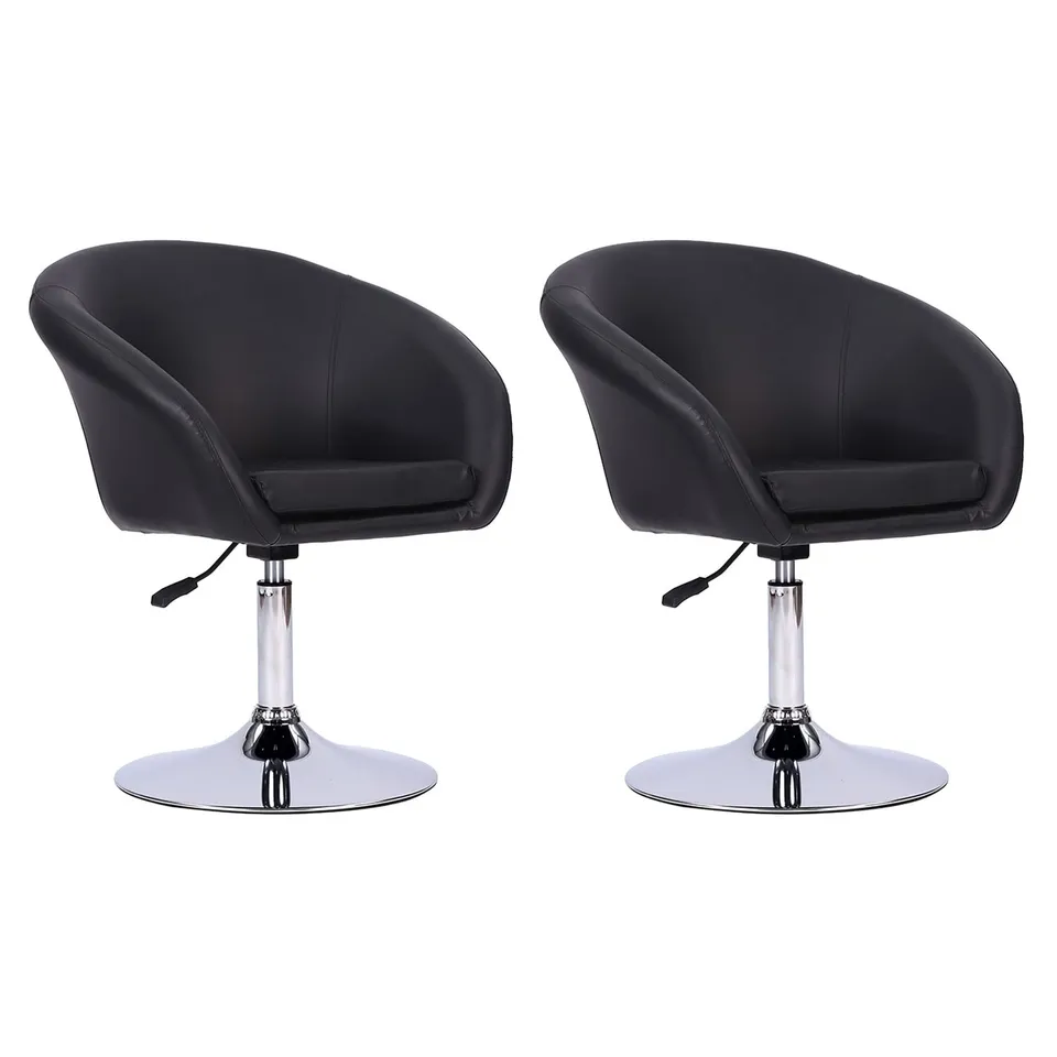 happy-garden-gabin-tabouret-de-bar-noir-simili-r-glable image 1
