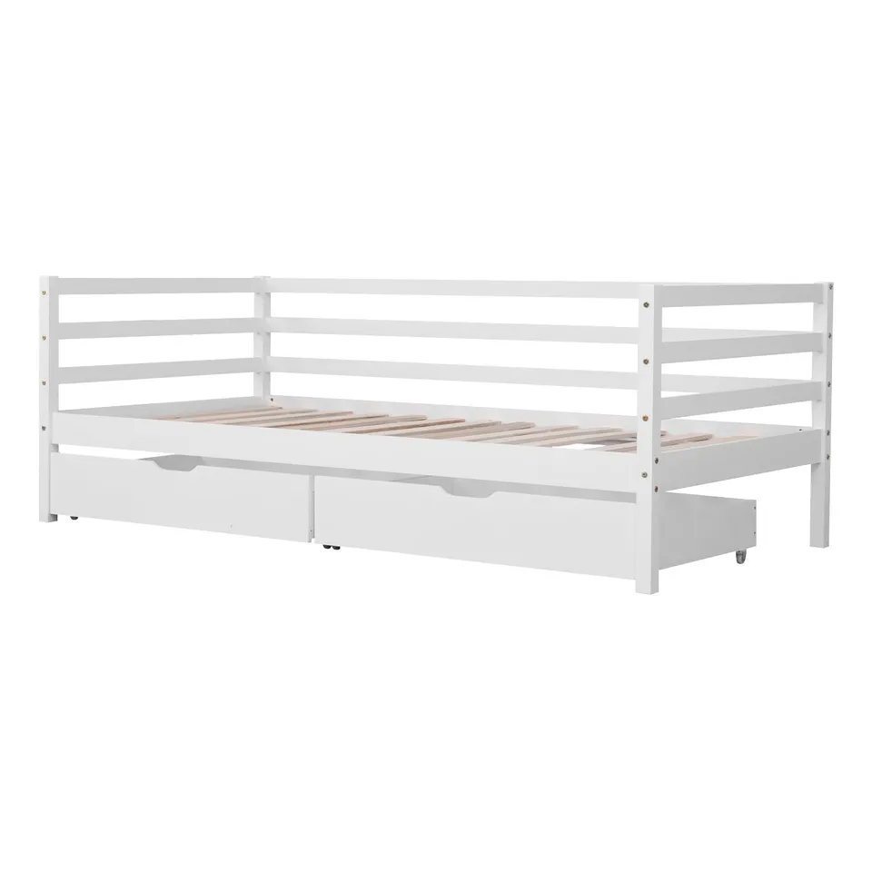 happy-garden-jules-lit-banquette-enfant-190x90-blanc-2-tiroirs image 1