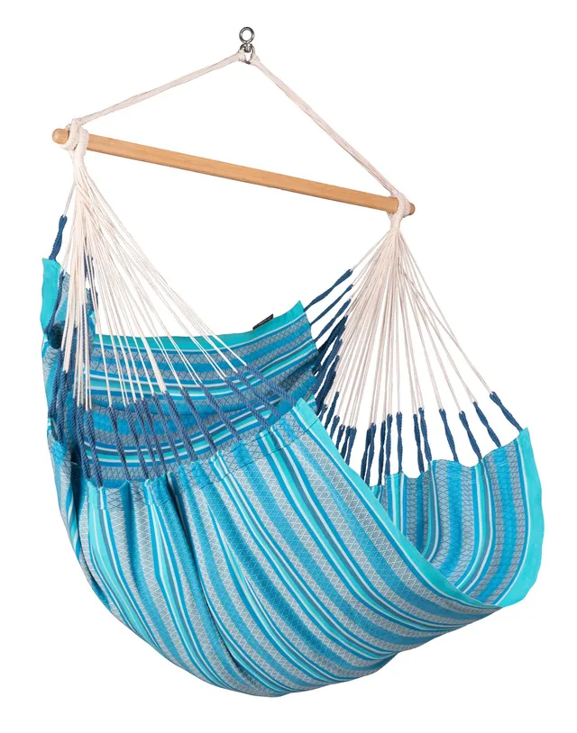 la-siesta-habana-fauteuil-suspendu-coton-bio-azure-basic image 1
