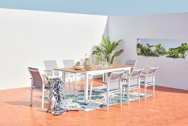 concept-usine-tijuana-ensemble-salon-jardin-aluminium-blanc-8-places image 1