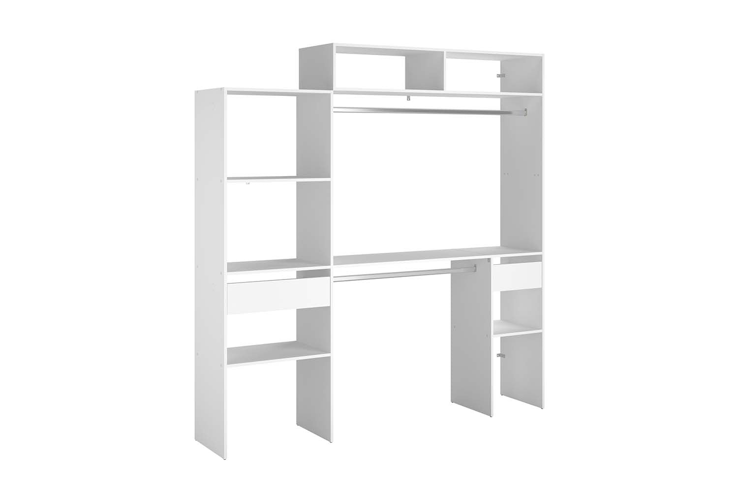 concept-usine-elys-e-dressing-extensible-blanc-140-cm-avec-tiroir image 2