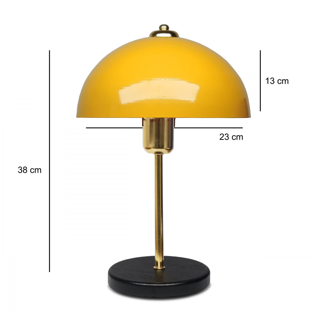 concept-usine-edith-lampe-table-champignon-jaune-m-tal-vintage image 3
