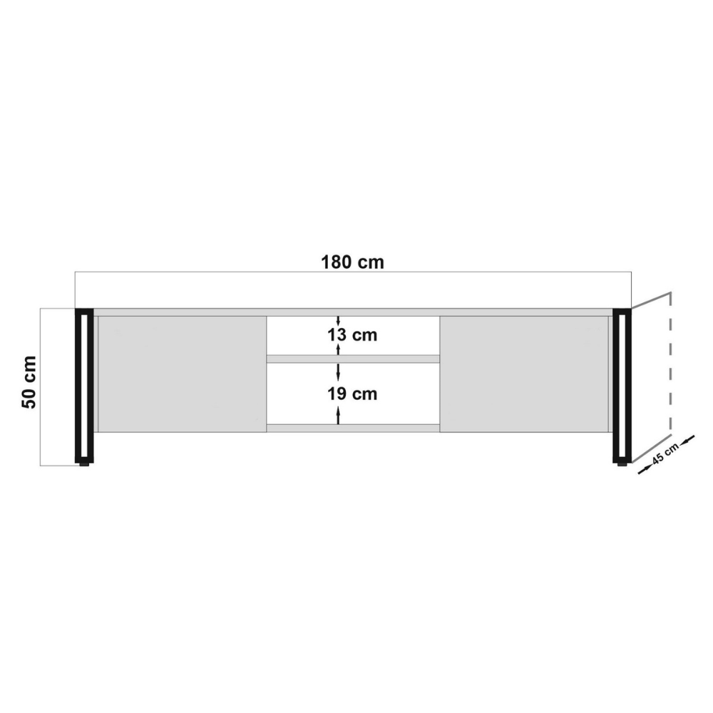 concept-usine-syn-meuble-tv-180-cm-bois-noir-industriel image 4
