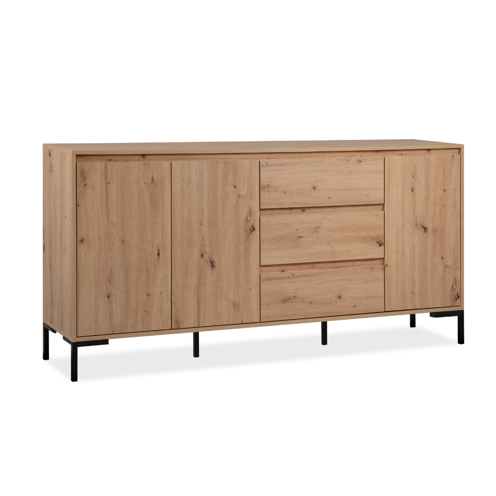 concept-usine-navi-buffet-bois-et-m-tal-170-cm-3-portes image 5
