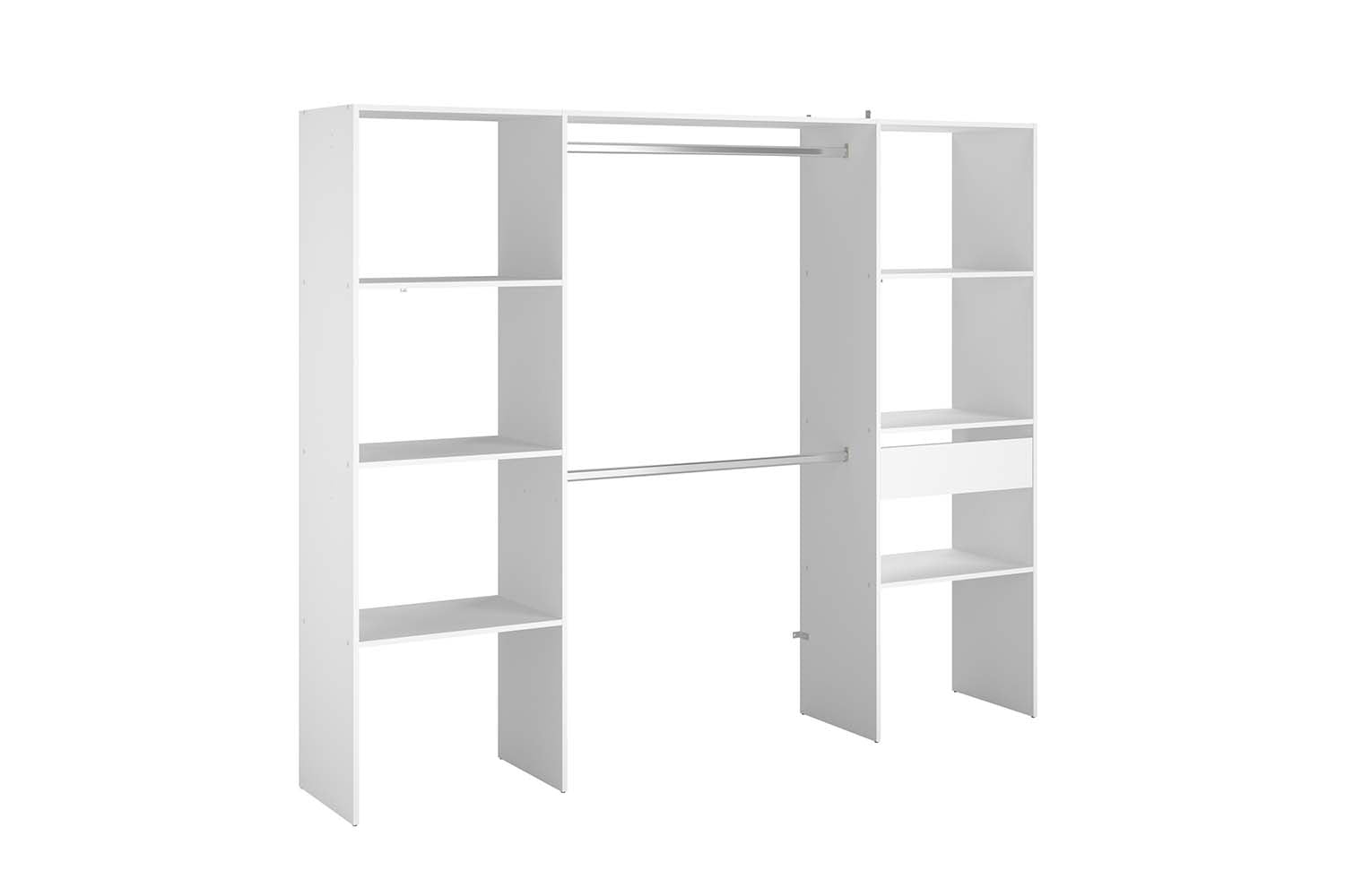 concept-usine-elys-e-dressing-blanc-220-cm-tiroir-penderie image 2