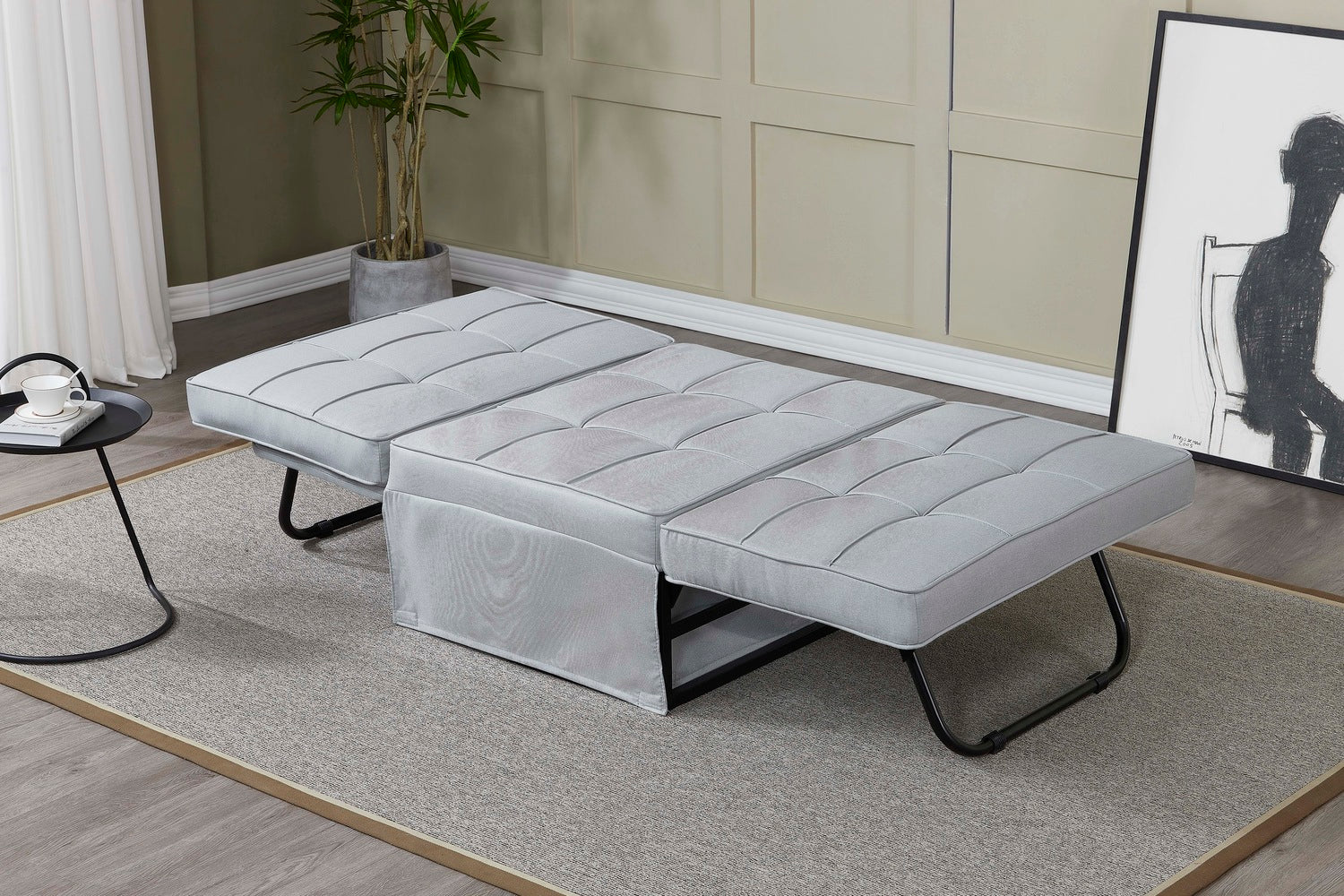 concept-usine-ota-fauteuil-pouf-gris-clair-3-en-1-relax image 5