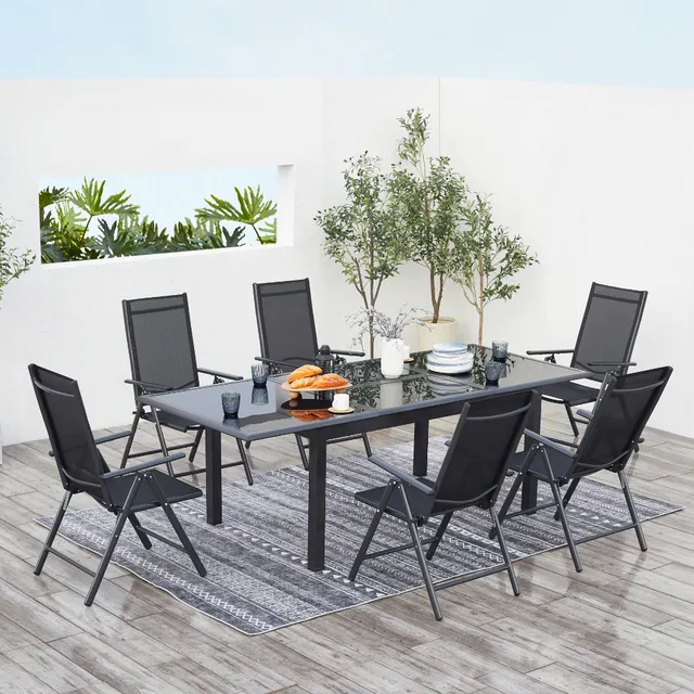 concept-usine-ravenne-6-salon-jardin-extensible-6-places-alu image 1