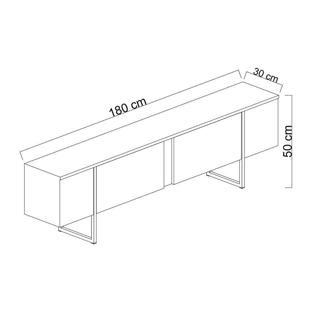 concept-usine-luxor-meuble-tv-blanc-180-cm-design image 7
