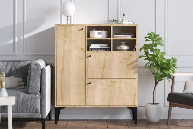 concept-usine-ewa-buffet-100-cm-bois-3-portes image 1
