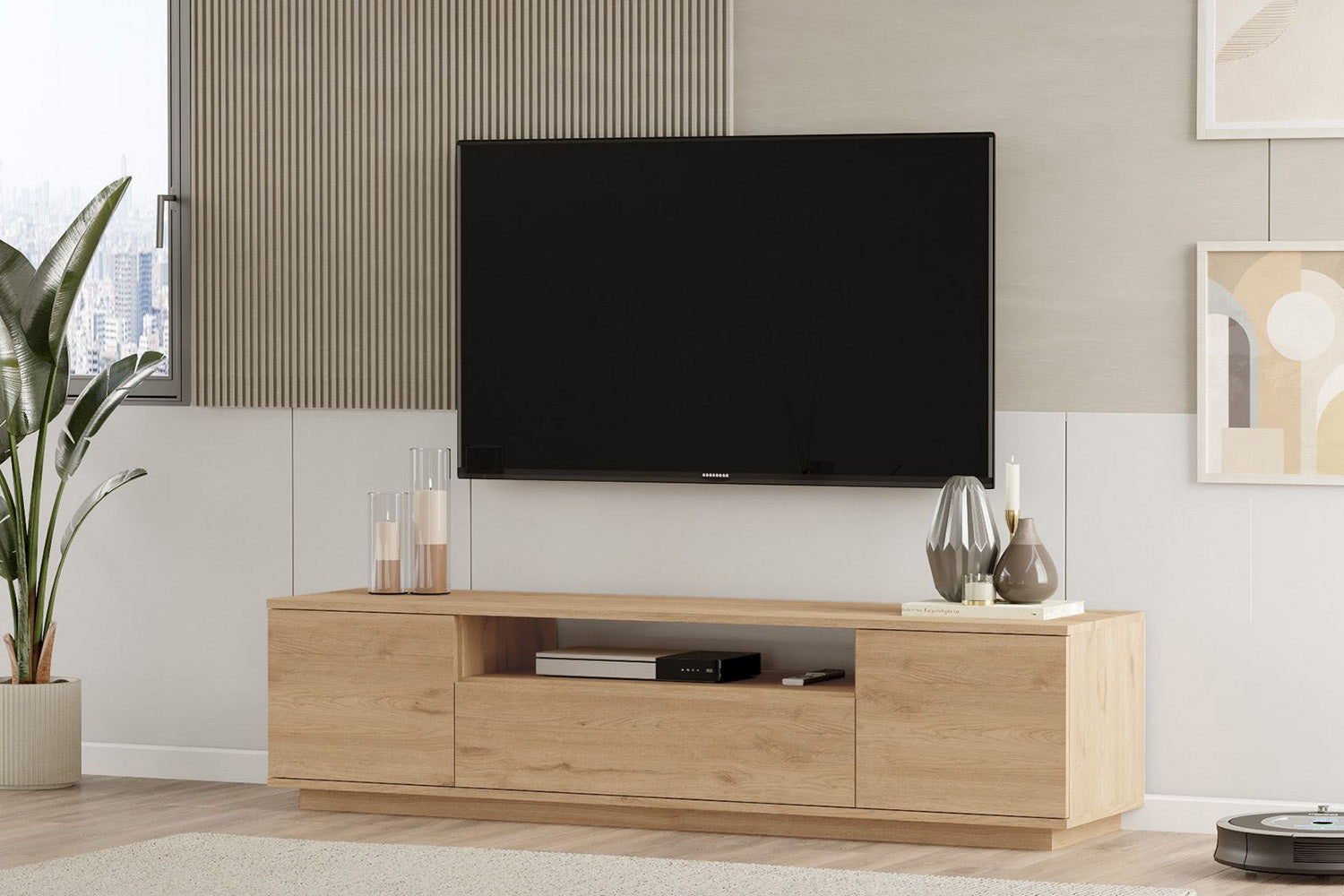 concept-usine-tyro-meuble-tv-bois-blanc-niche-180-cm image 7