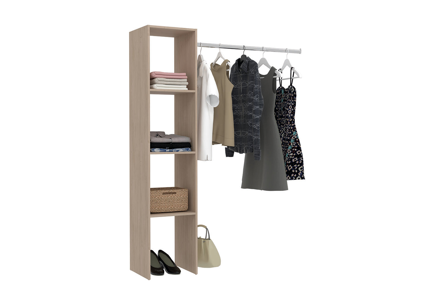concept-usine-elysee-dressing-blanc-bois-138-cm image 5