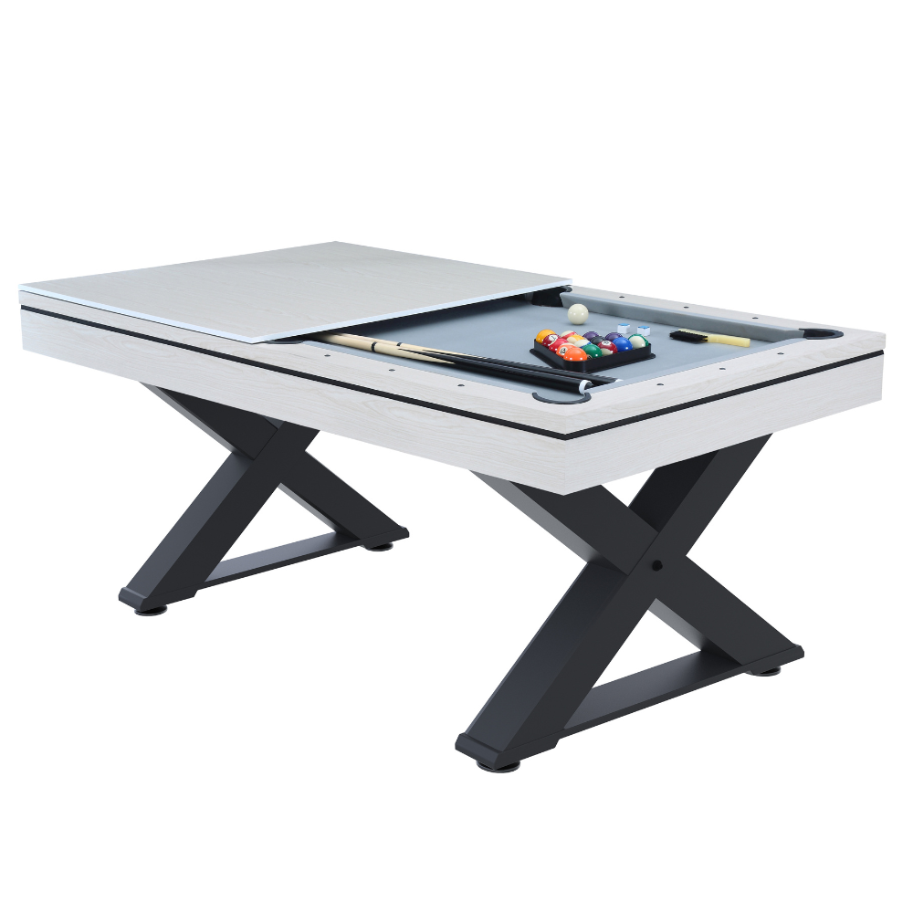 concept-usine-texas-table-billard-multijeux-blanc image 4