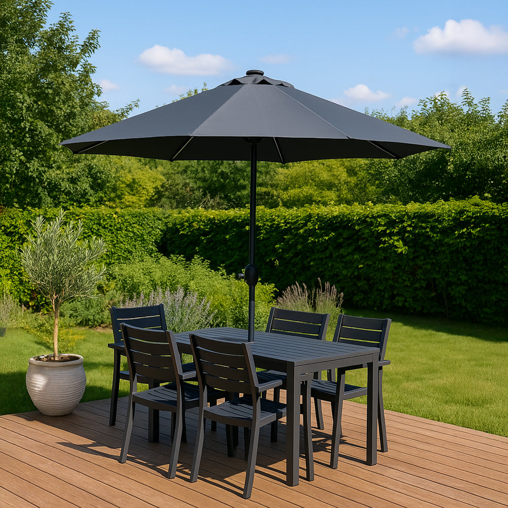 concept-usine-manarola-parasol-droit-led-rond-gris image 2