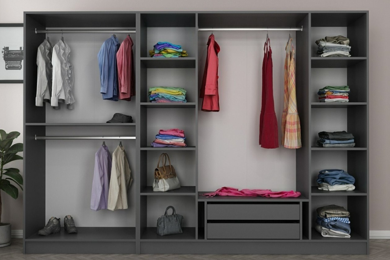 concept-usine-opera-dressing-anthracite-270-cm-avec-penderie image 3