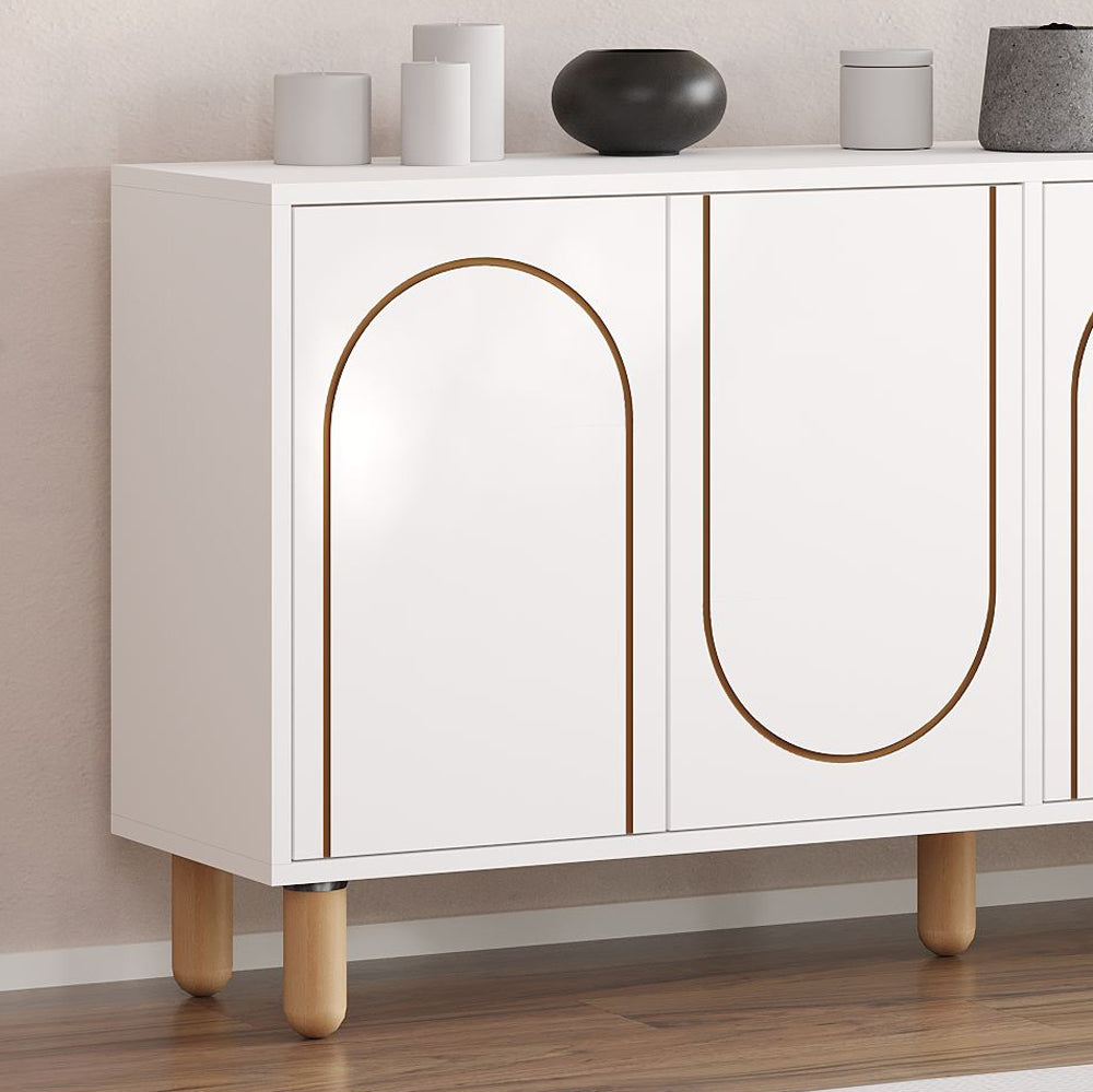 concept-usine-viret-buffet-blanc-150-cm-4-portes image 2