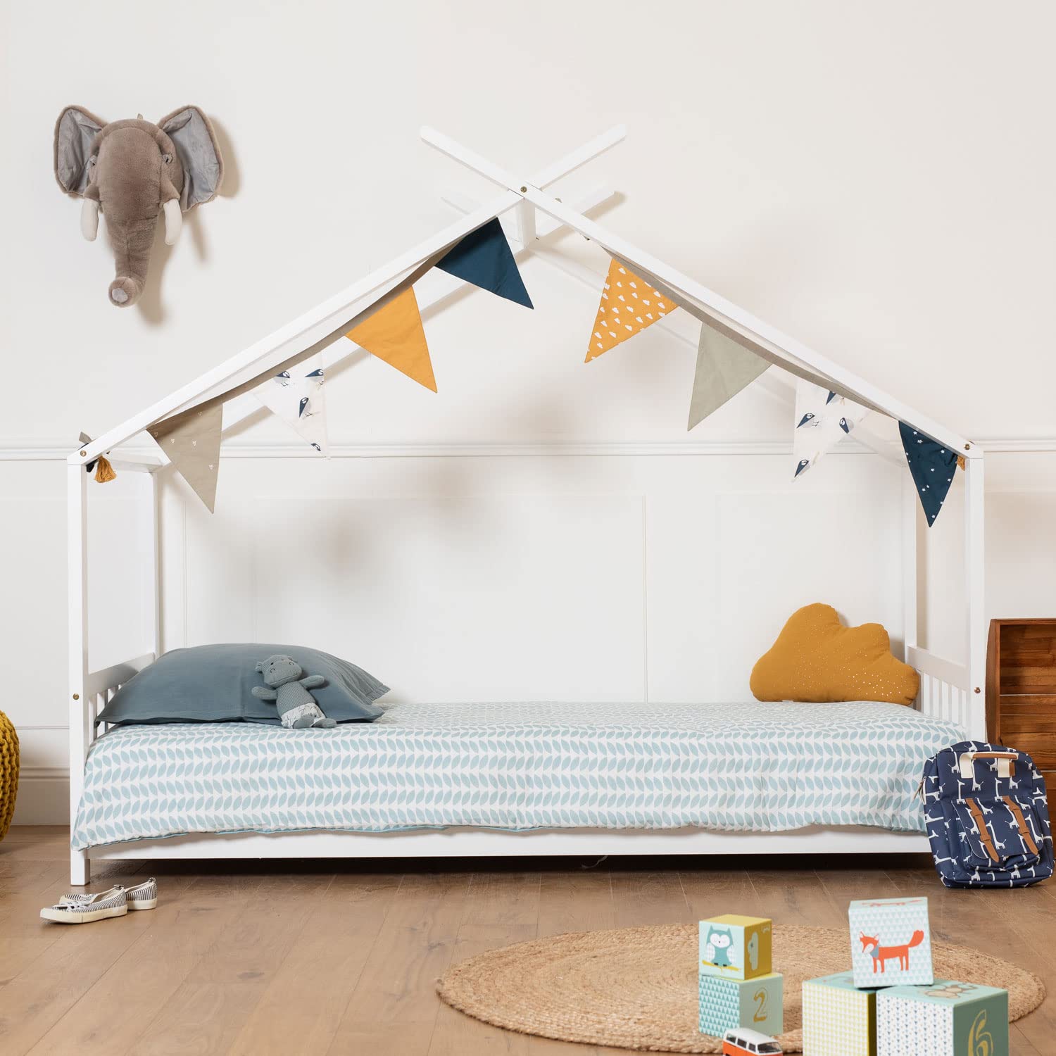happy-garden-pangkor-gaspard-lit-cabane-blanc-190x90-cm image 8