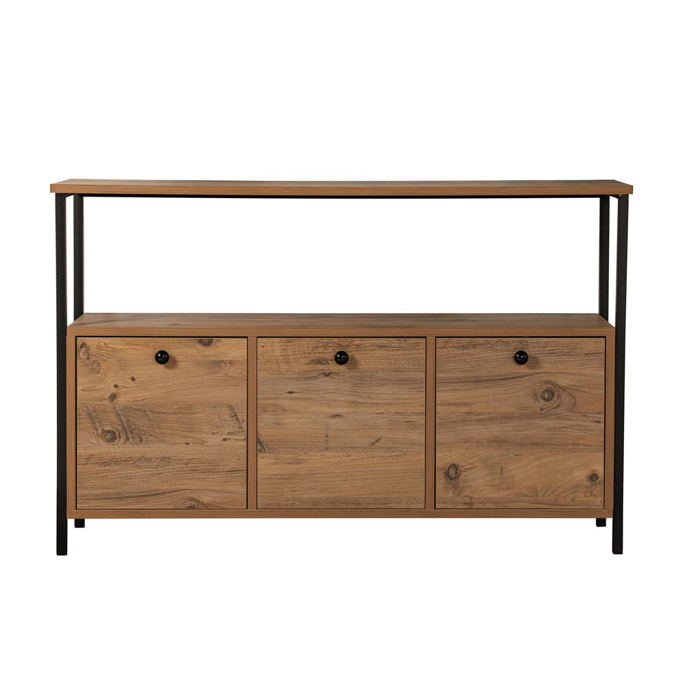 concept-usine-solis-buffet-industriel-bois-noir-120-cm image 5