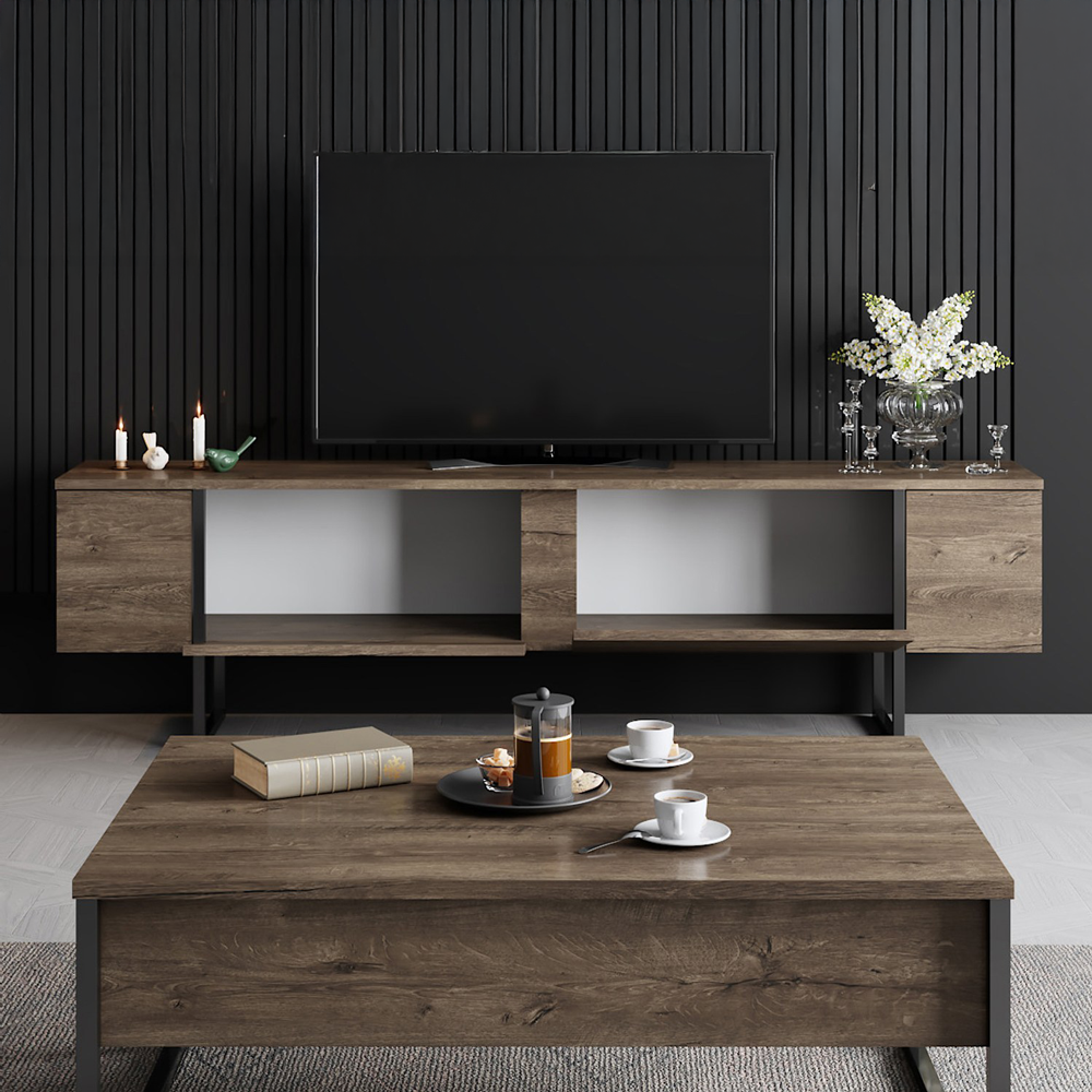 concept-usine-fropa-meuble-tv-180-cm-noir-et-bois image 4