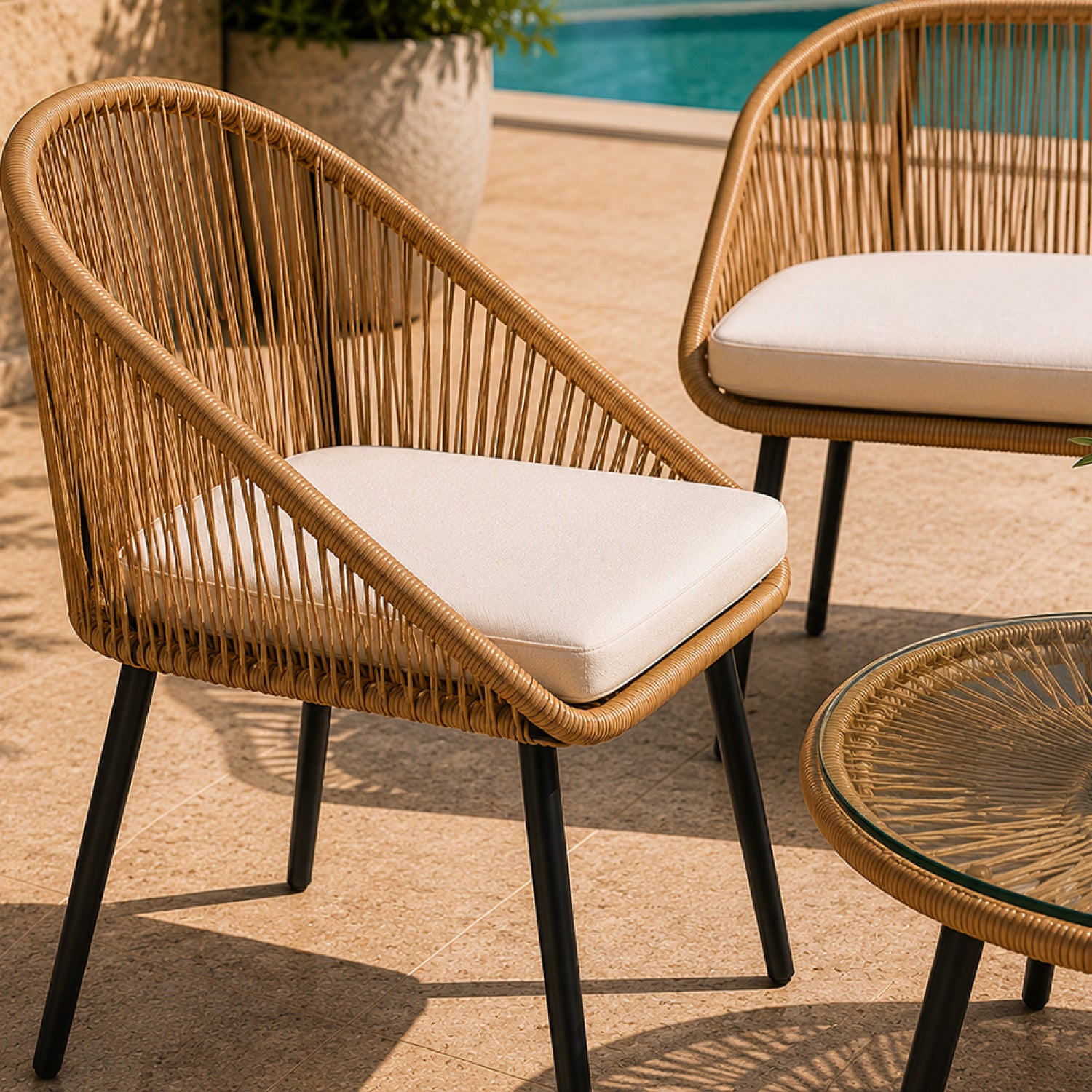 concept-usine-ravello-salon-de-jardin-rotin-4-places-beige image 4