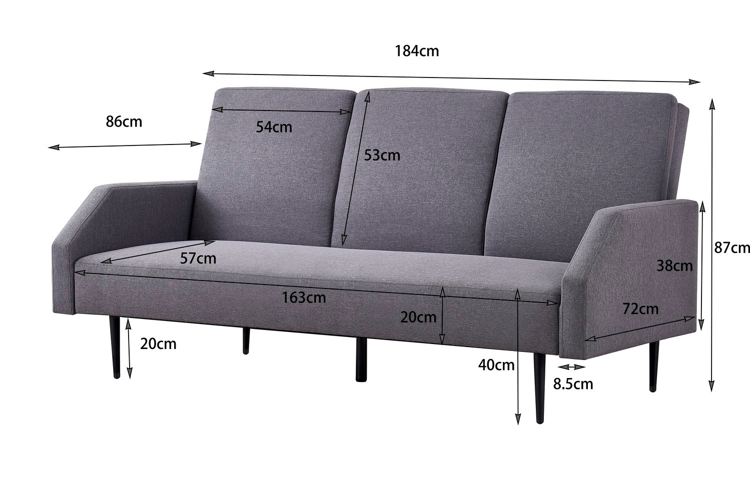 concept-usine-dublin-canap-convertible-3-places-tissu image 8