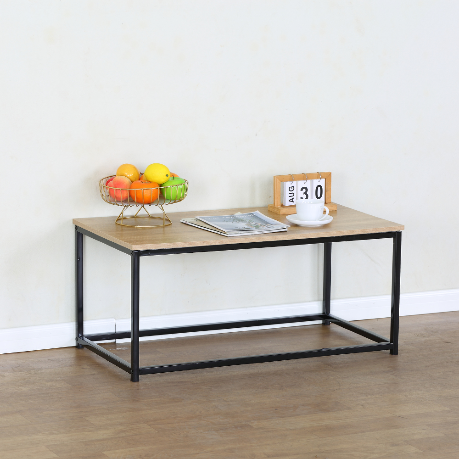 concept-usine-tivi-table-basse-bois-noir-90-cm-rectangle-moderne image 3