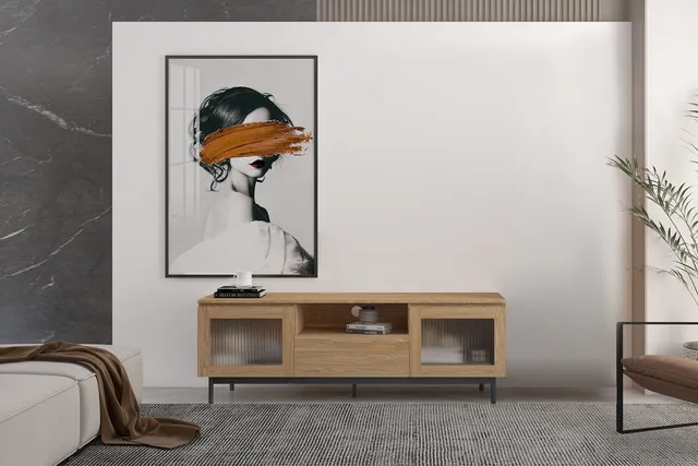 concept-usine-prague-meuble-tv-160-cm-ch-ne-avec-niche image 1