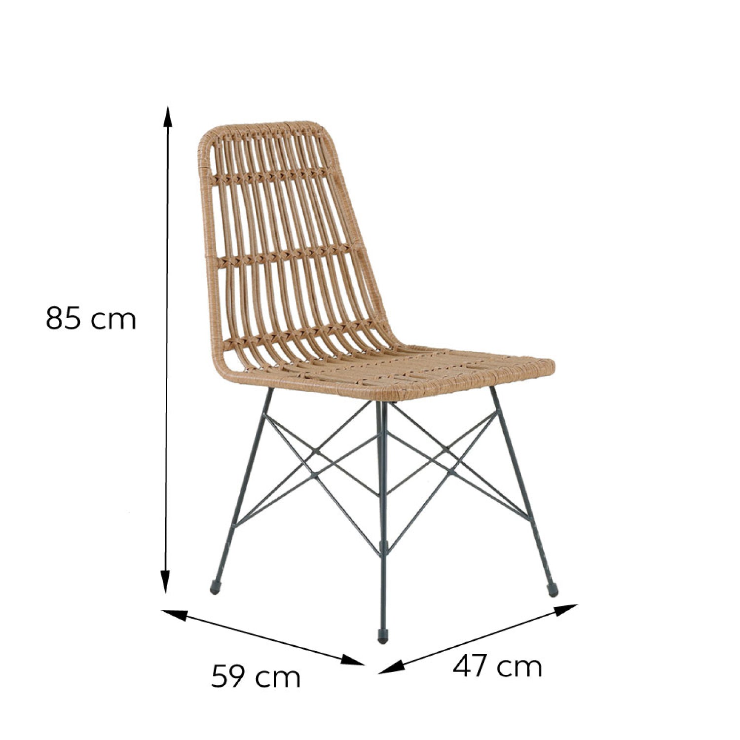 concept-usine-bago-lot-6-chaises-jardin-rotin-bois image 8