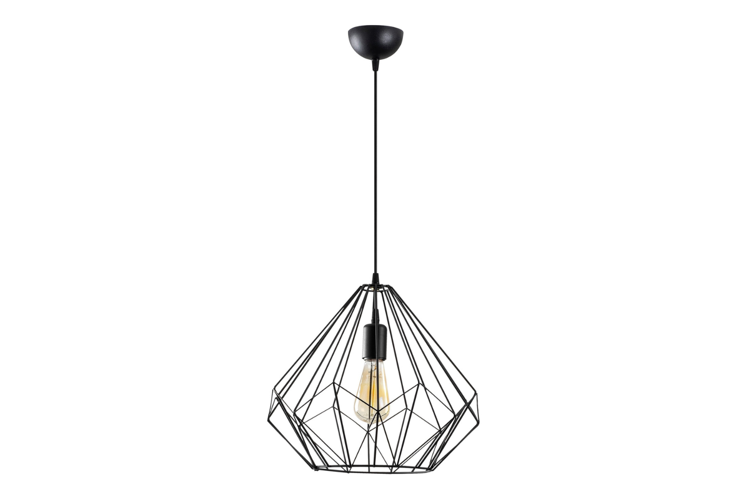 concept-usine-sasha-suspension-m-tal-noir-diamant-e27 image 2