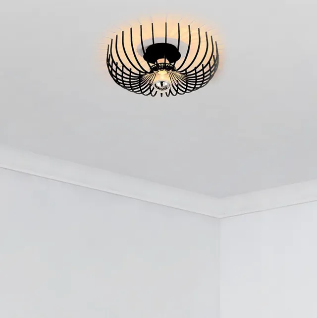 concept-usine-linda-plafonnier-noir-m-tal-moderne image 1