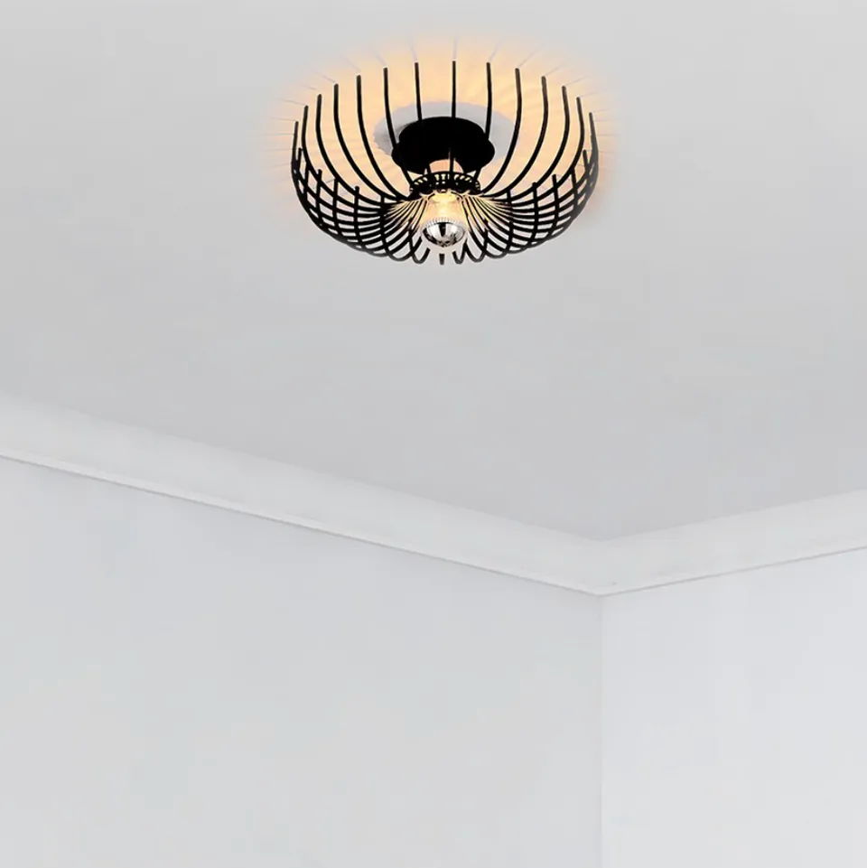 concept-usine-linda-plafonnier-noir-m-tal-moderne image 1