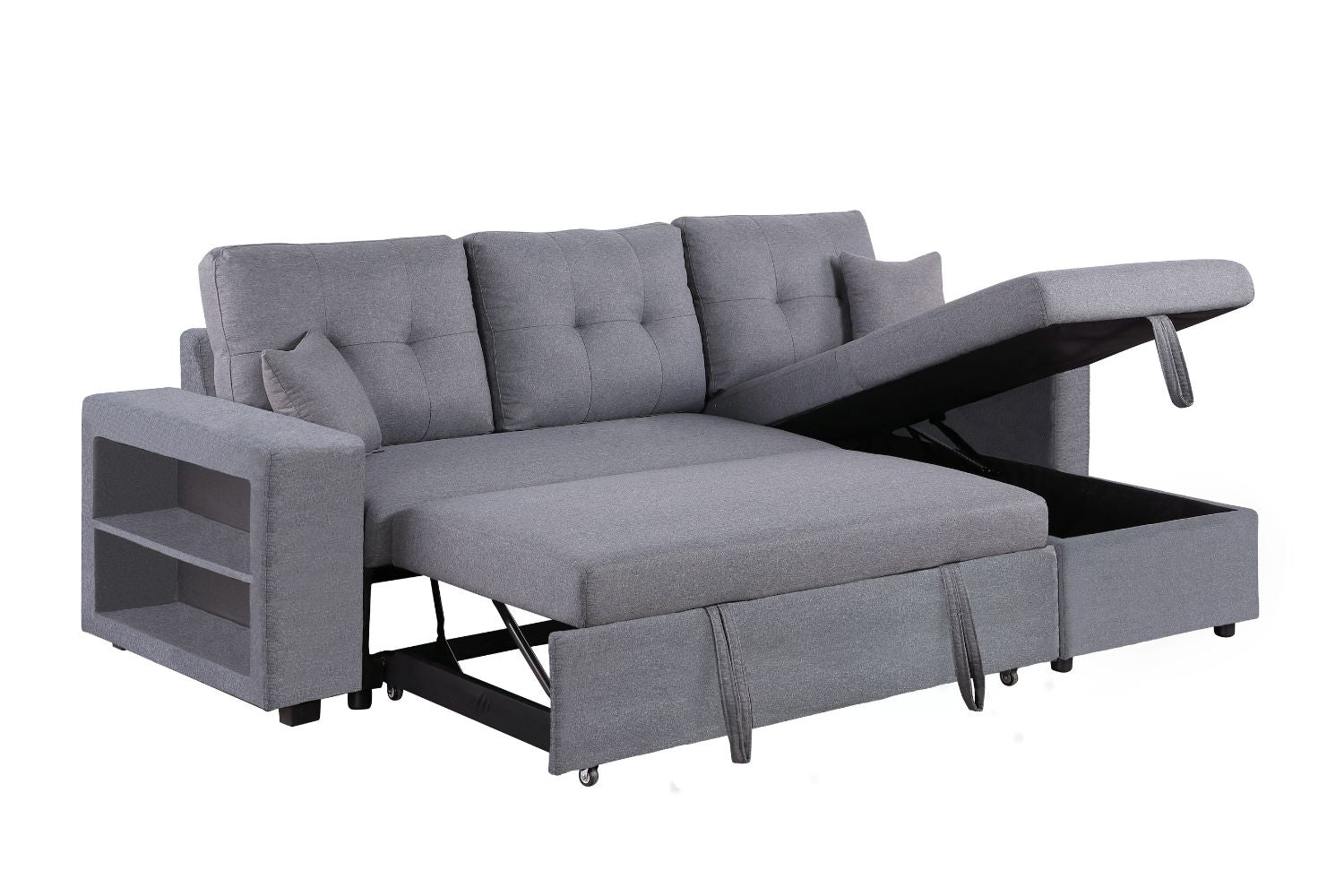 concept-usine-glasgow-canap-angle-convertible-gris-clair image 5